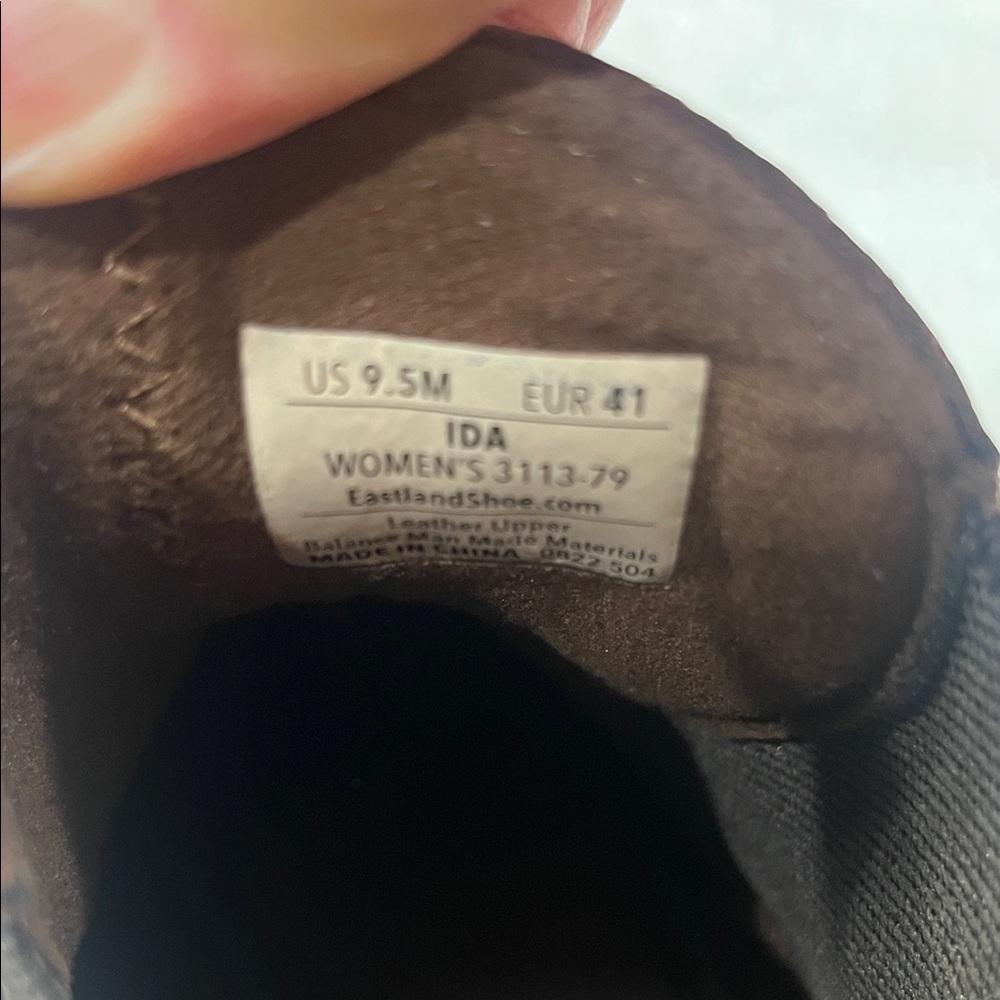 Eastland Dark Brown Leather Chelsea Ankle Boots - Picture 7 of 7